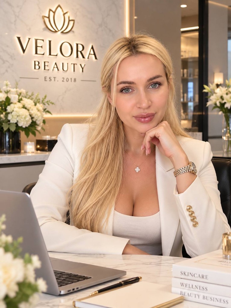 Emily Grace Johnson, founder and CEO of Velora Beauty